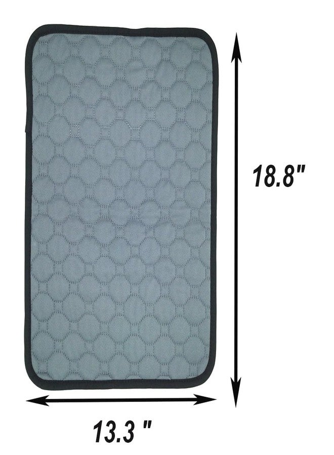 Shelltech Shelletech 2 Pack Guinea Pig Cage Liners, Washable Guinea Pig Pee Pads Reusable Absorbent Bedding Non Slip Pads for Small Animals Hamsters Chinchillas Rats (13.3 ""× 18.8""), Dark Grey - Image 2